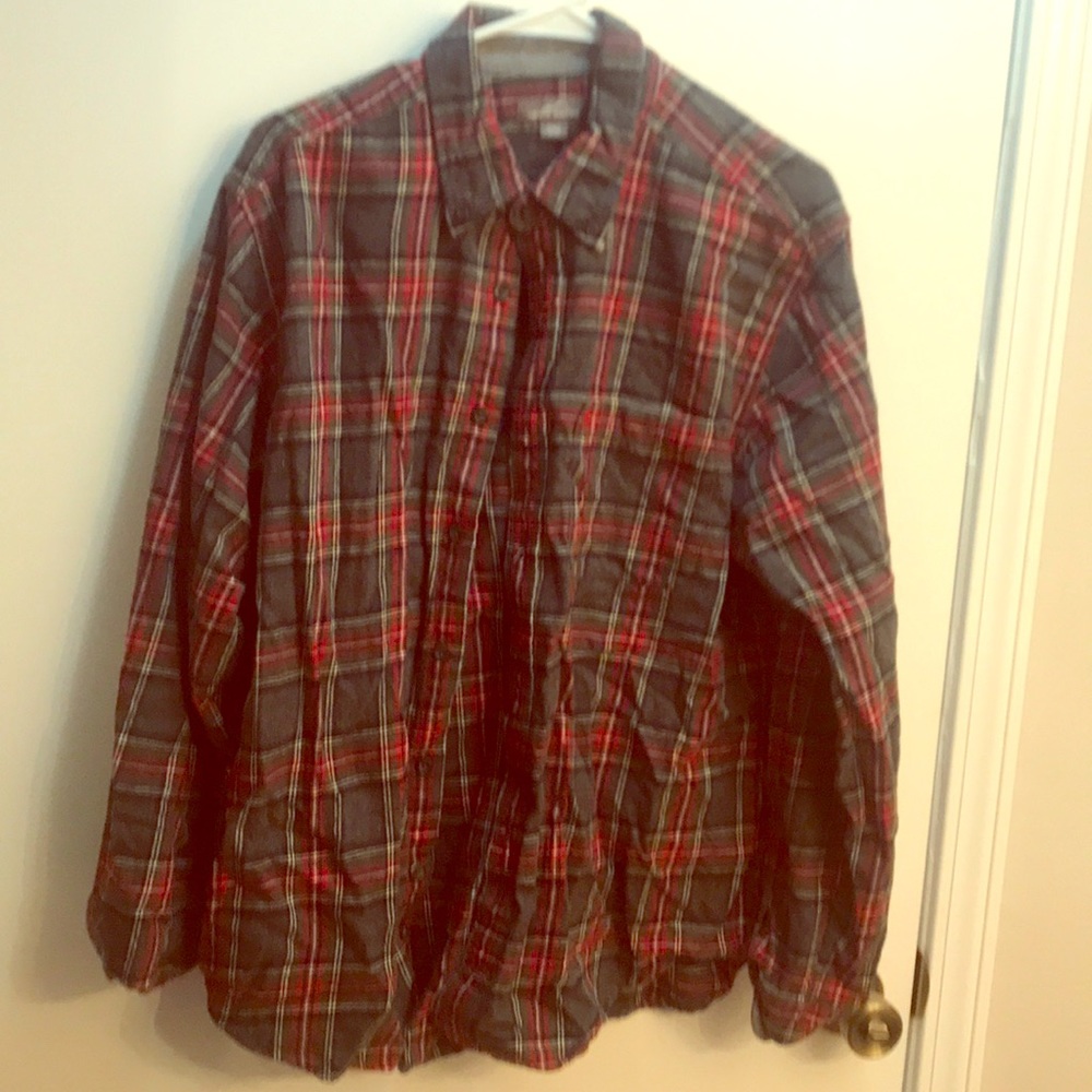 Red plaid shirt